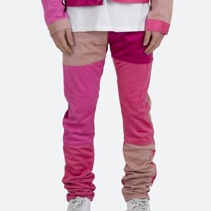 mnml D354 Patchwork Straight Denim - Pink Size 34Pink / 34